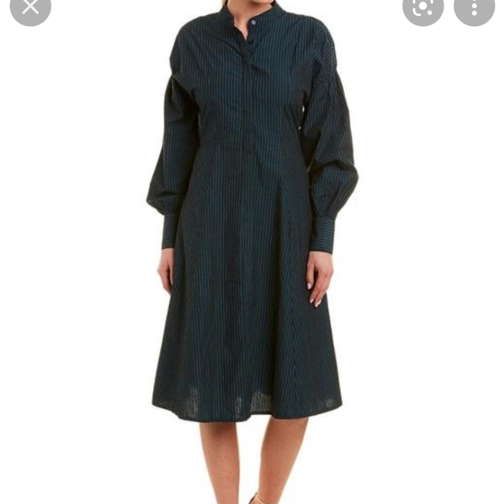 Walter Baker teal striped Charlotte dress